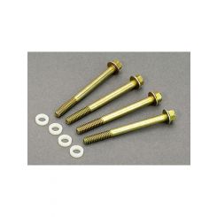 Moroso Fuel Bowl Screws 2-1/2 in Long Hex Head Steel Zinc Oxide Holley