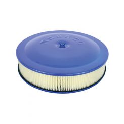 Moroso Air Cleaner Assembly 14 in Round 2-1/2 in Tall 5-1/8 in Carb Fla