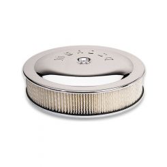 Moroso Air Cleaner Assembly 14 in Round 4-1/2 in Tall 5-1/8 in Carb Fla