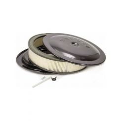 Moroso Air Cleaner Assembly 14 in Round 3-3/4 in Tall 5-1/8 in Carb Fla