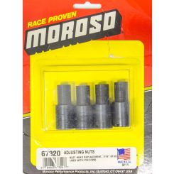 Moroso Rocker Arm Nut 7/16-20 in Thread Steel Slotted Head Stud Girdle