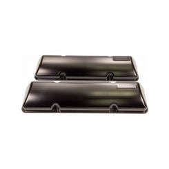 Moroso Valve Cover Stock Height Aluminum Black Anodize Small Block Chev