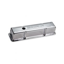 Moroso Valve Cover Stock Height Without Baffles Moroso Logo Steel Chrom