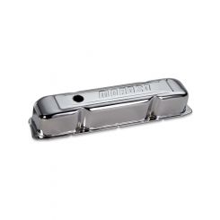 Moroso Valve Cover Tall Baffled Moroso Logo Steel Chrome Mopar B / RB-S