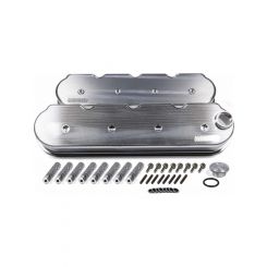 Moroso Valve Cover 2-1/2 in Height Billet Rail Fabricated Aluminum Natu