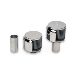 Moroso Breather Clamp-On Round 1-3/8 in OD Tube 1-1/2 in Long Weld-On T