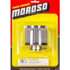 Moroso Breather Clamp-On Round 1-1/2 in OD Tube Reusable Moroso Logo St