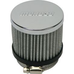 Moroso Breather Clamp-On Round 2 in OD Tube Reusable Moroso Logo Steel