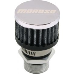 Moroso Breather Clamp-On Round 1 in OD Tube Reusable Moroso LS Valve Co