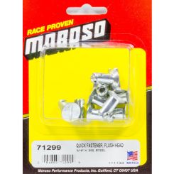 Moroso Quick Turn Fastener Flush Head Slotted 5/16 x 0.550 in Body Stee