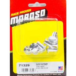 Moroso Quick Turn Fastener Oval Head Slotted 5/16 x 0.400 in Body Alumi