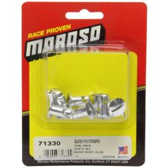 Moroso Quick Turn Fastener Oval Head Slotted 5/16 x 0.450 in Body Alumi
