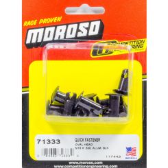 Moroso Quick Turn Fastener Oval Head Slotted 5/16 x 0.500 in Body Alumi