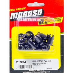 Moroso Quick Turn Fastener Oval Head Slotted 7/16 x 0.500 in Body Steel