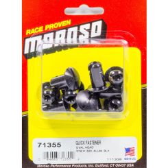 Moroso Quick Turn Fastener Oval Head Slotted 7/16 x 0.500 in Body Alumi
