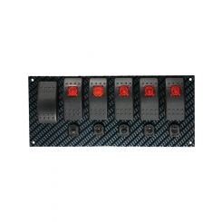 Moroso Switch Panel Dash Mount 3-7/16 x 8 in 5 Rockers / 1 Momentary Ro