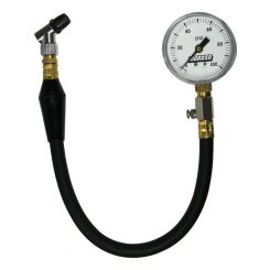 Moroso Tire Pressure Gauge 0-100 psi Analog 2-5/8 in Diameter White Fac