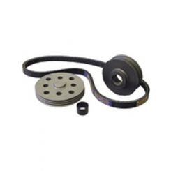 Powermaster Pulley Kit - Serpentine - Aluminum - Water Pump Driven - Kit
