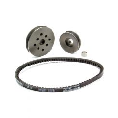 Powermaster Pulley Kit - V-Belt - Aluminum - Water Pump Driven - Kit