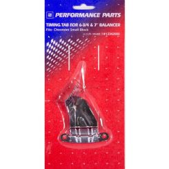 Proform Engine Timing Tab Chrome For Small Block Chevy using 6-3/4 or 7in. 