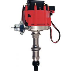 Proform HEI Distributor For Pontiac 326-455 V8 Engines Red Cap Natural Finish