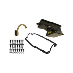 Weiand Engine Oil Pan Kit Fabricated Front Sump 7 qt 6 in Deep Gasket