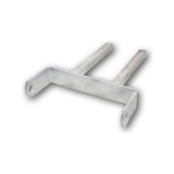 ARK 8" Flat Twin Stem Boat Trailer Roller Bracket 6"X20mm Square 16mm Bore