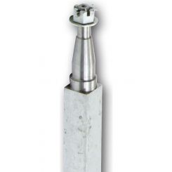 ARK Axle Straight Beam 45mm X 91" Square Solid Galvanised 1500kg Capacity