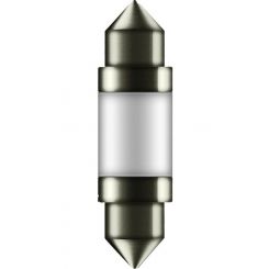 Osram Pack 1 LED Festoon Globe 12V 1W Sv8.5 C5W Base 35mm 6,000K