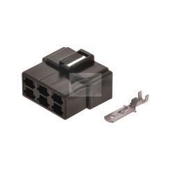 Jaylec Pack 10 Qc Connector Housing & Terminals - Male 6 Way Black