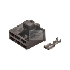 Jaylec Pack 10 Qc Connector Housing & Terminals Female 6 Way Black