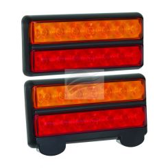 Autolamps Pkt 2 LED Stop/Tail/Indic Lamp 12V w/ Licence Plate Lamp