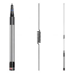 GME Antenna 78cm Elevated Feed Base & Black Whip Set (6.6Dbi Gain)