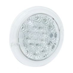 Autolamps LED Rnd Indicator Lamp 12V Recessed Mnt Chrome 36cm Cable
