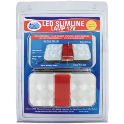 ARK LED Slimline Stop/Tail/Ind Lamp 12V Clear Lens Blister Pack of 2