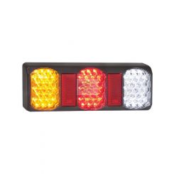 Autolamps LED Stop/Tail/Indicator/Revrse Lamp 12/24V w/ Reflector Grey