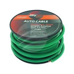 Jaylec 4mm Single Core Cable Green 4M 15Amps [ref Narva 5814-4GN]