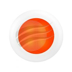 Hella Round LED Courtesy Lamp 24V Orange Illumination Flush Mount