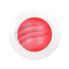 Hella Round LED Courtesy Lamp 12V Red Illumination Flush Mount