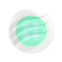Hella Round LED Courtesy Lamp 24V Cyan Illumination Flush Mount