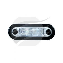 Hella Wide Rim LED Courtesy Lamp White 10-33V Clear Lens