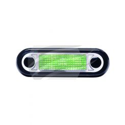 Hella LED Interior Lamp Green 10-33V 13cm Cable Flush Mount