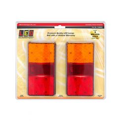 Autolamps LED Stop/Tail/Ind Lamp Pack 2 12V w/ Reflex Reflector