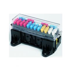 Hella 16 Way Fuse Box For Std Blade Fuses Comes w/ Cover, Locks & Gaskets