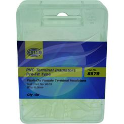 Hella Pack 50 Terminal Insulator Female 6.3mm Suits Terminal 8573