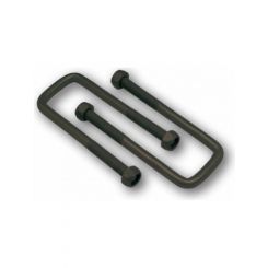 ARK U-Bolt 45mm For 45mm Square Axle 140mm Long w/ Nyloc Nuts Black