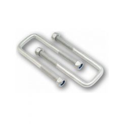 ARK U-Bolt 40mm For 40mm Square Axle 130mm Long with Nyloc Nuts Galvanised