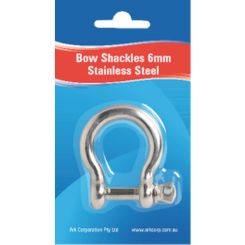 ARK Bow Shackle 10mm Stainless Steel Blister Pack