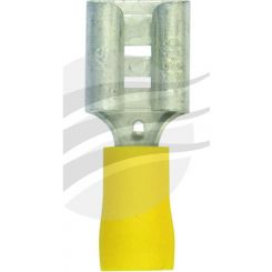 Jaylec Pack 50 Female Blade Terminal 9mm Insul Pvc Copper Sleeve Double