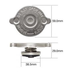 Tridon Radiator Cap 15Psi 100Kpa Recovery Type Metal Standard Bayonet